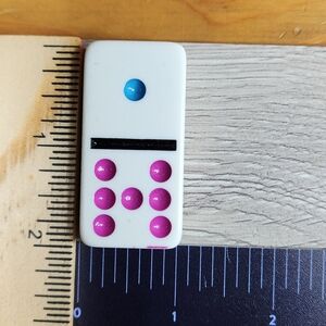 1:7 Replacement Dominoes Large Dot Shiny Color 2x1x⅜  $1 Each in a Bundle